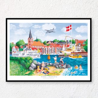 Sønderborgs Sydhavn - i hjertet af Sønderborg by. Denne del af Sønderborg Havn strækker sig fra Kong Christian d. X’s Bro til Sønderborg Slot, hvor kongeskibet Dannebrog ligger ved Slotskajen, når kongefamilien holder sommerferie på Graasten Slot.