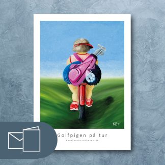 Golfpige  på tur