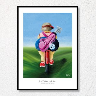 Golfpige på tur