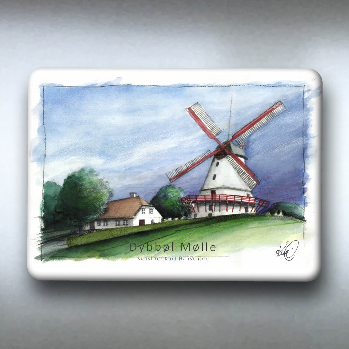 Køleskabsmagnet, Dybbøl Mølle