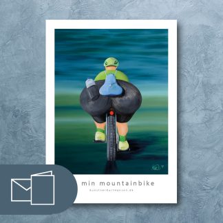 På min mountainbike