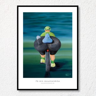 På min mountainbike