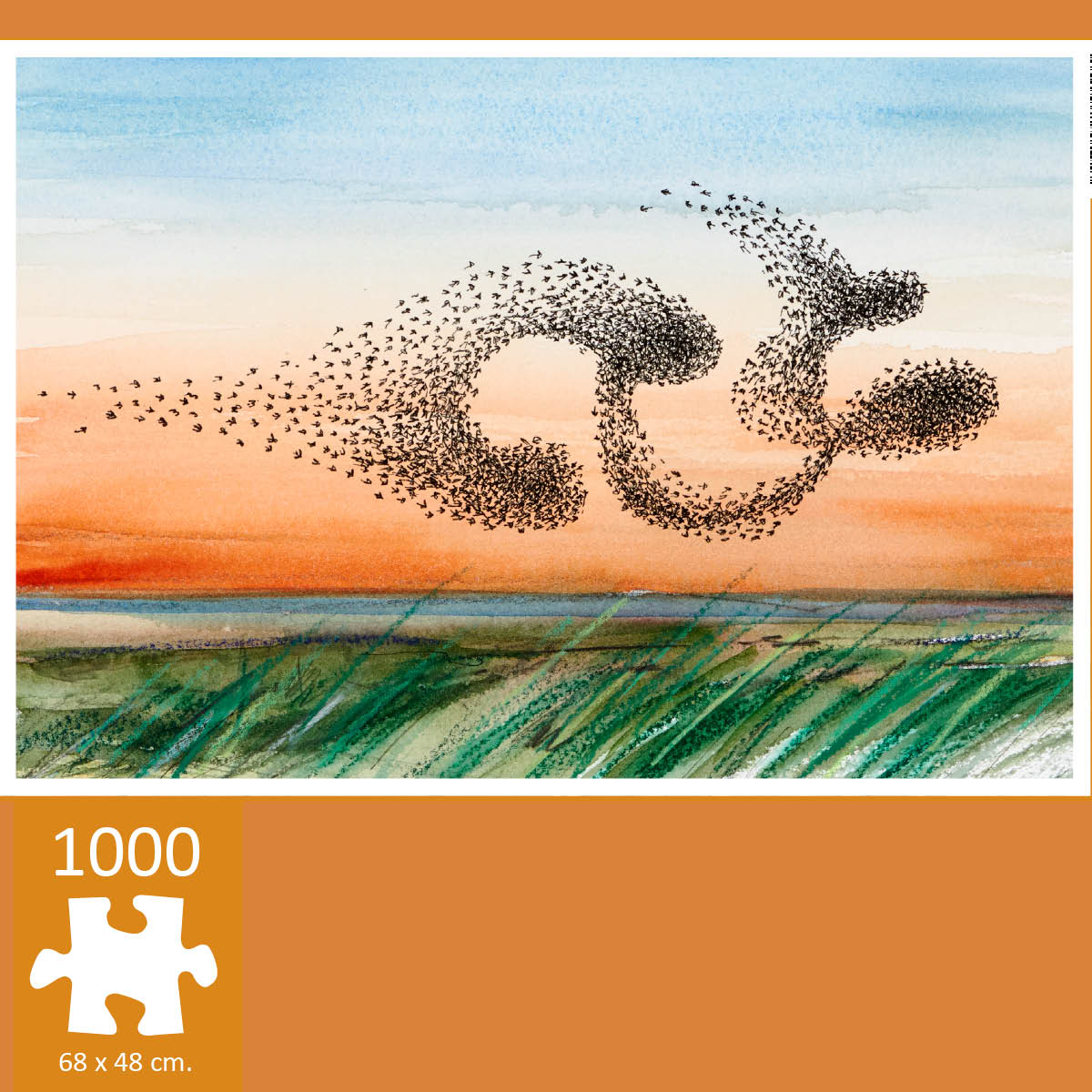 Sort sol, 1000 brikker