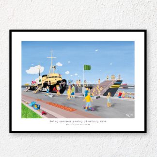Sol og sommerstemning på Aalborg Havn